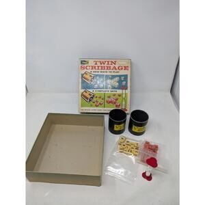 1965 Twin Scribbage  Lowe Co. Vintage Board Game No. 942